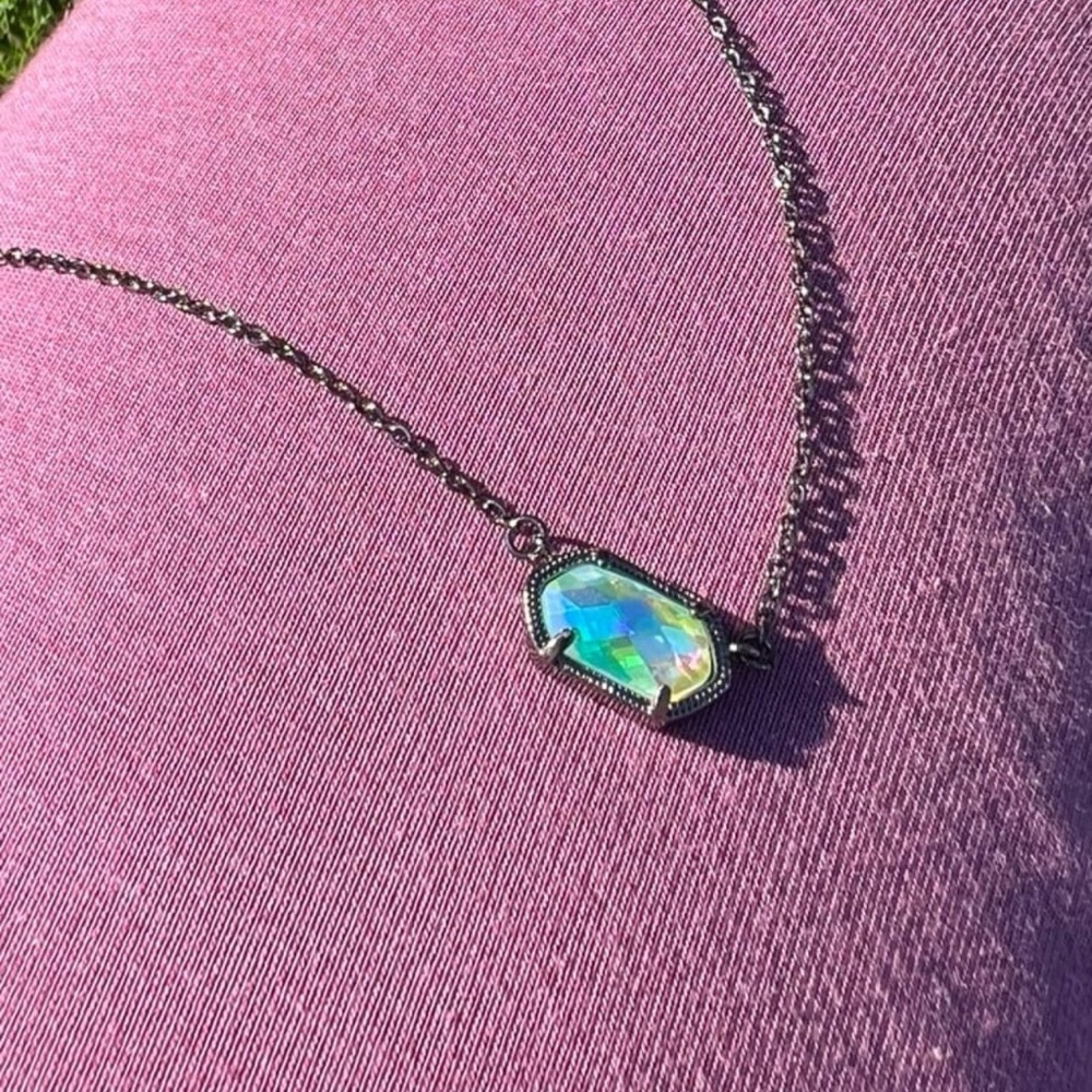 Hematite Finish Ab Swarovski Elements Necklace - image 4